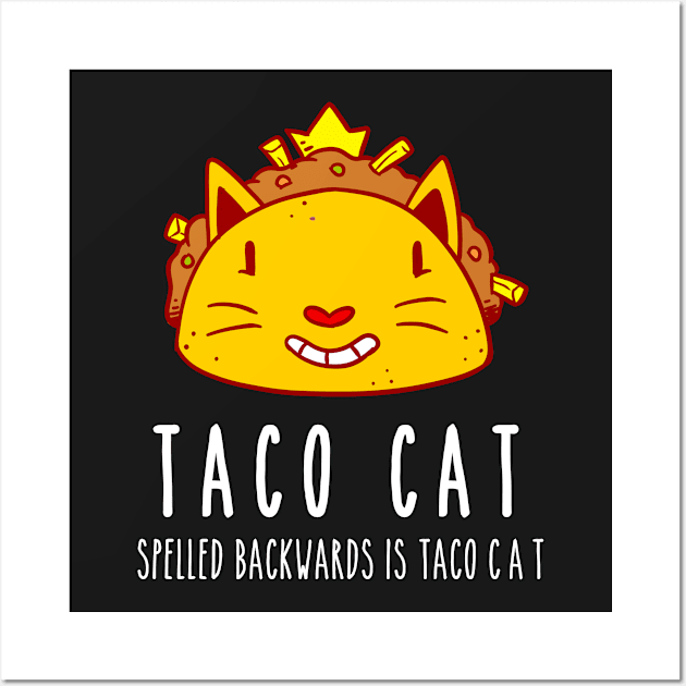 Taco Cat Wall Art by hothippo